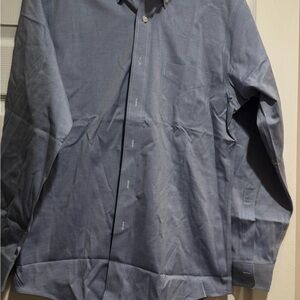 Brooks Brothers Men Light Blue Dress Shirt Size 15-34 Slim Fit Non Iron